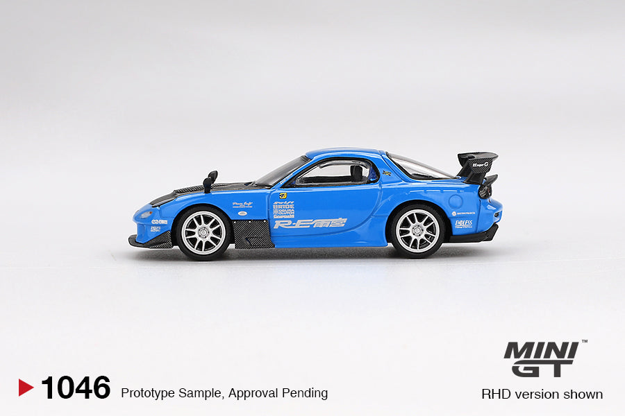 MiniGT 1:64 Mazda RX-7 RE-Amemiya 20B NA 3ROTOR-7 “Ama-san Go” Diecast Model