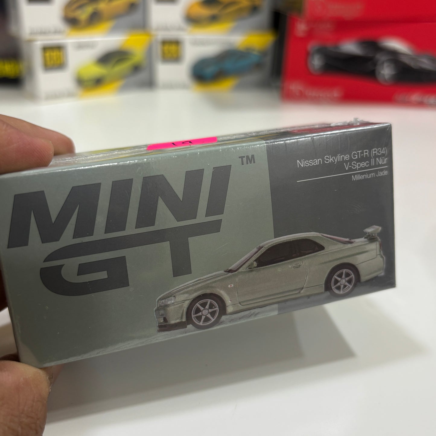 Nissan Skyline GTR R34 1:64 Official Die-Cast Scale Model Car by Mini GT