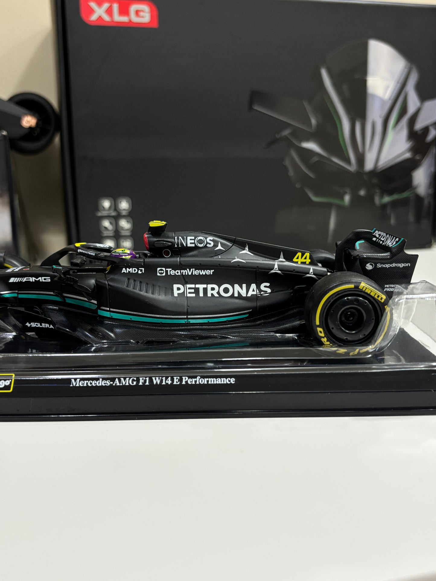 Mercedes AMG F1 W14 Performance Die-Cast Scale Model by Bburago