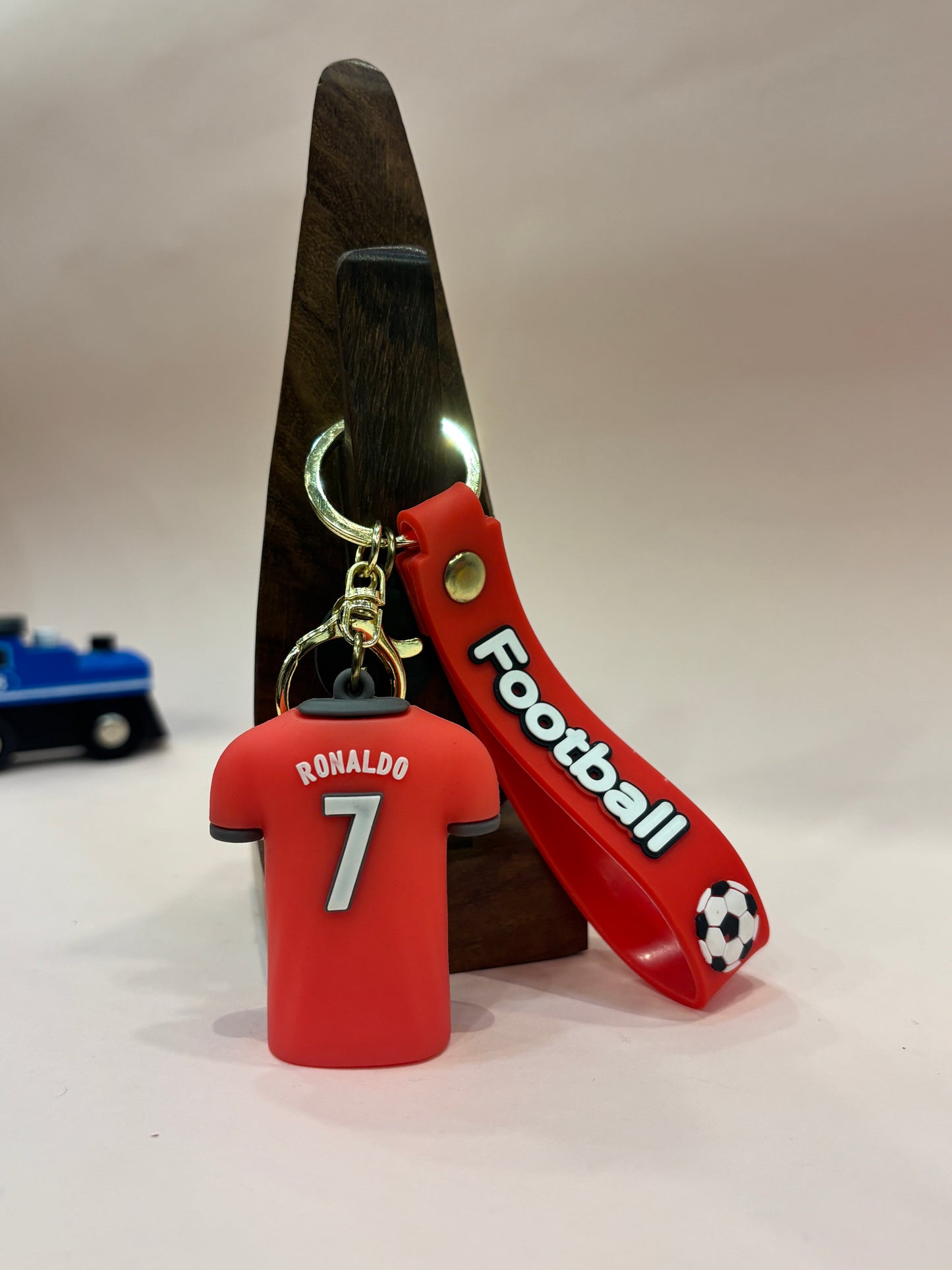 Messi & Ronaldo Jersey Keychains