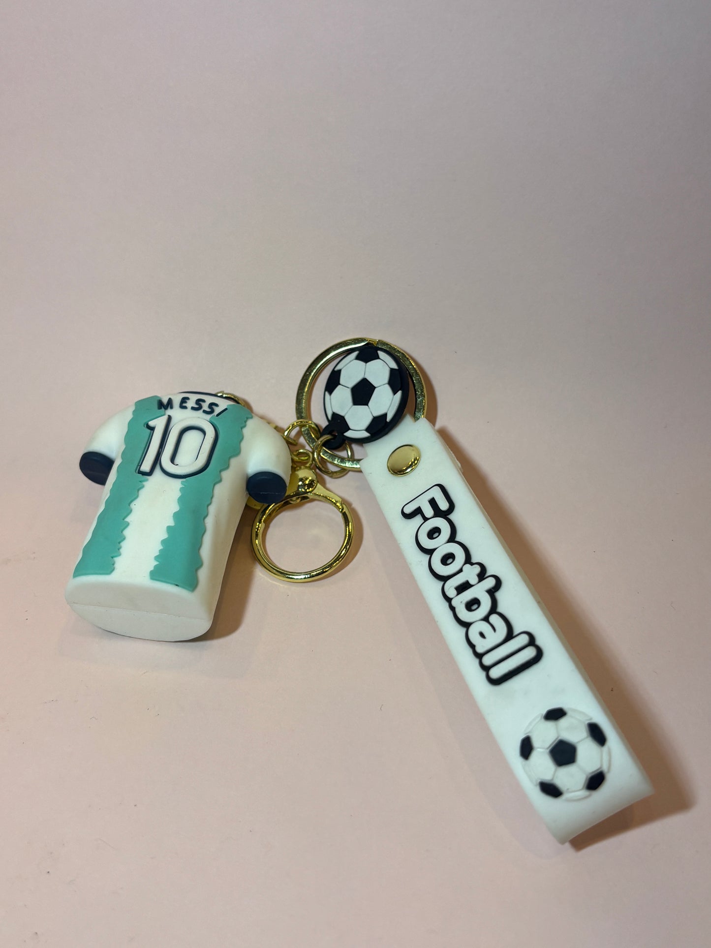 Messi & Ronaldo Jersey Keychains