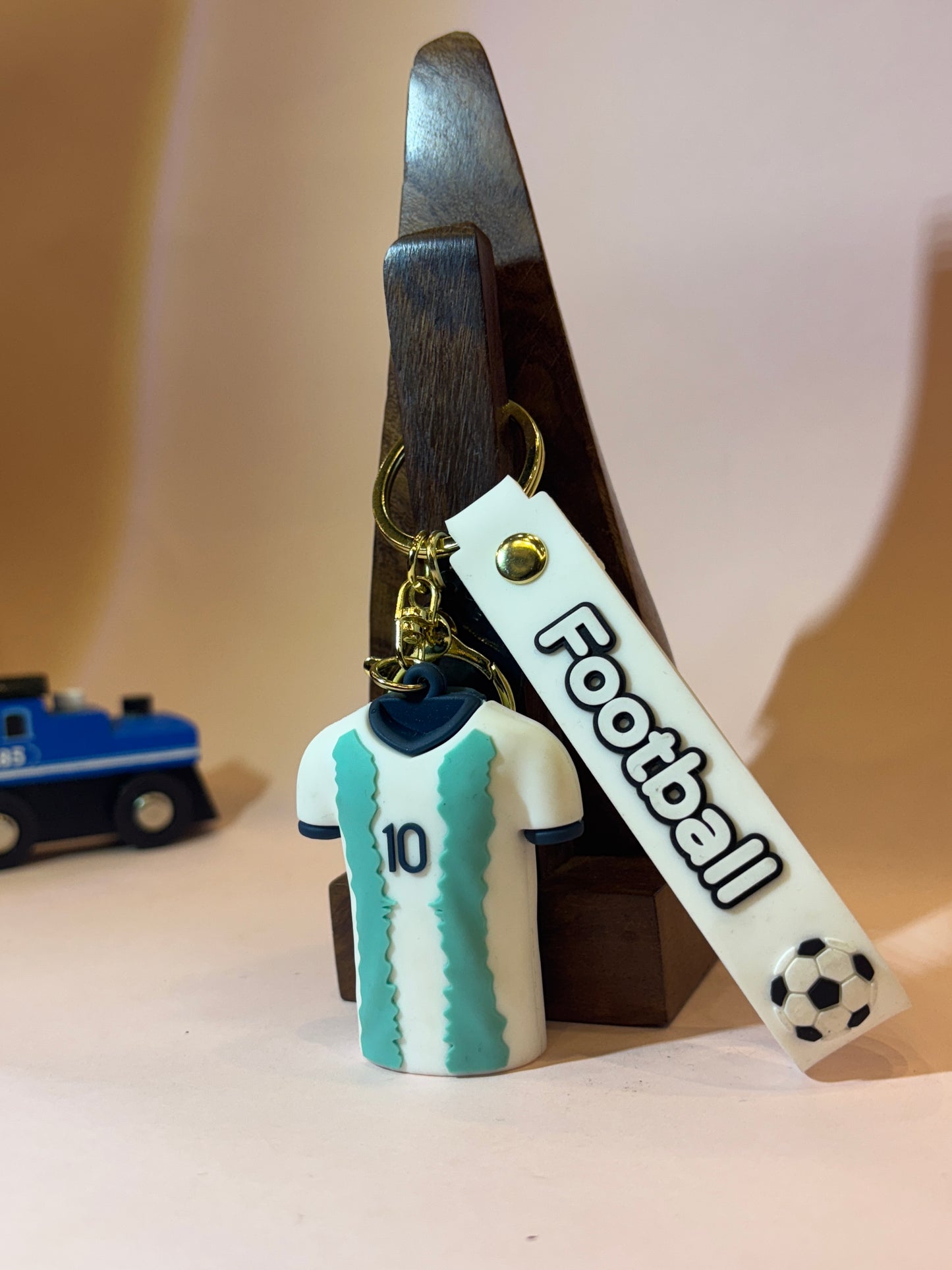 Messi & Ronaldo Jersey Keychains
