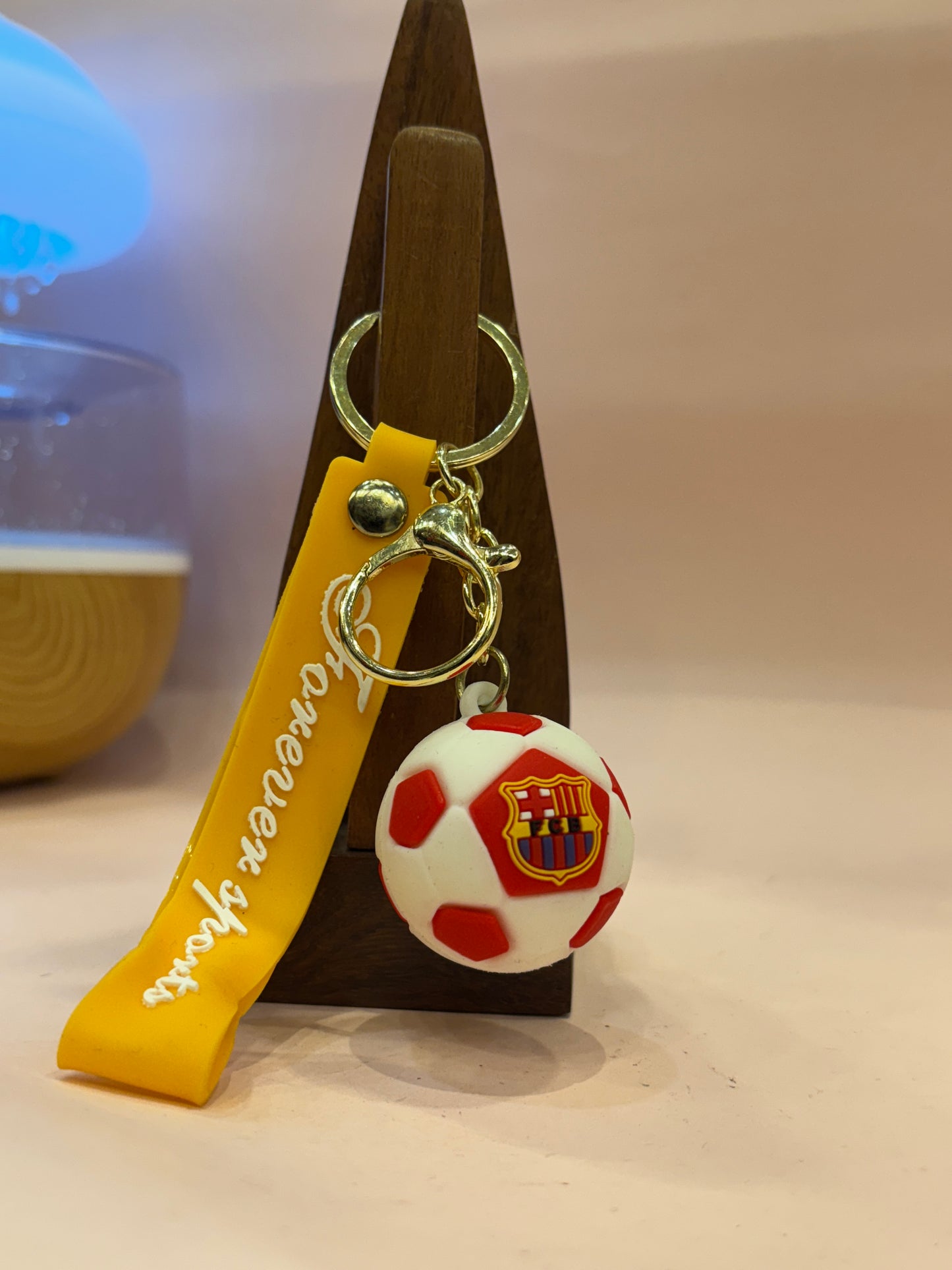 Football Silicon Keychain