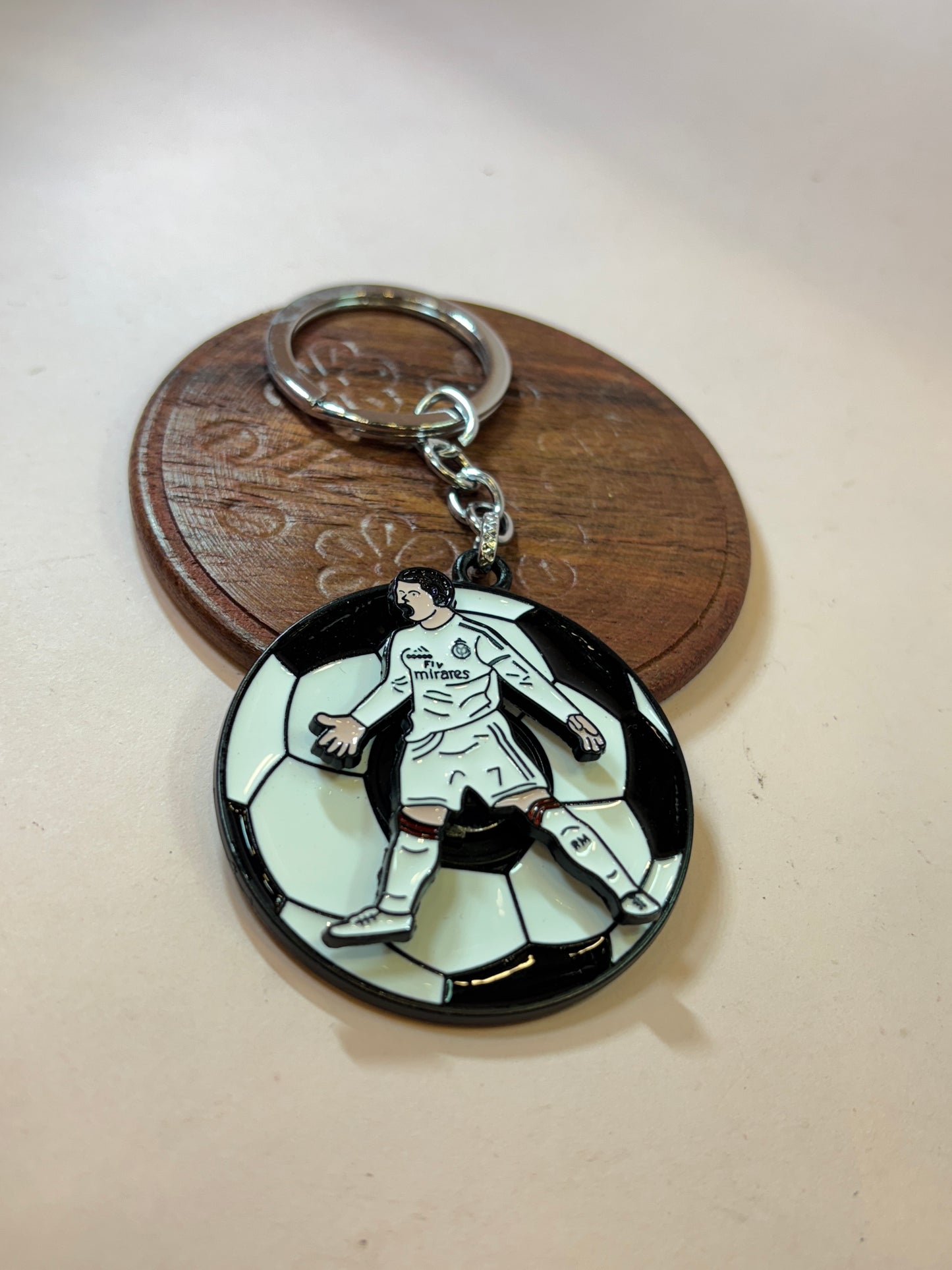 Ronaldo Spinning Keychain