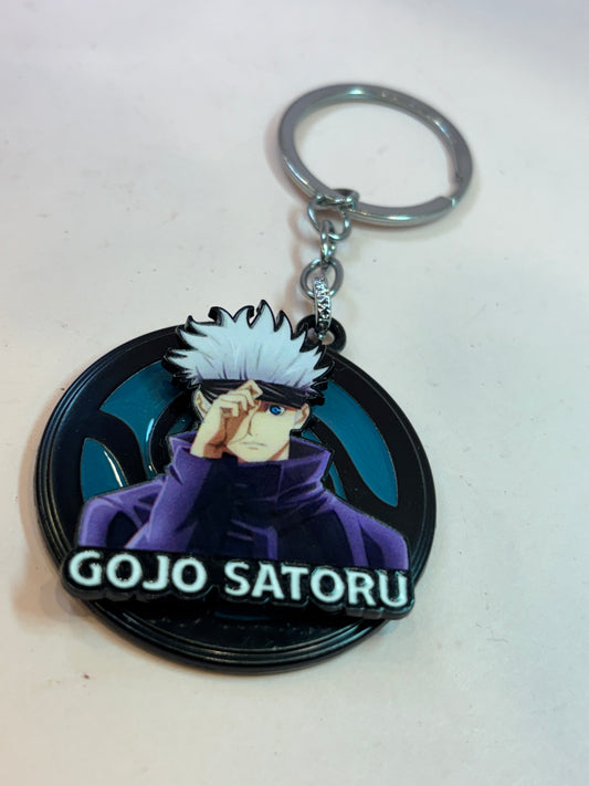 Gojo Satoru Spinning Keychain
