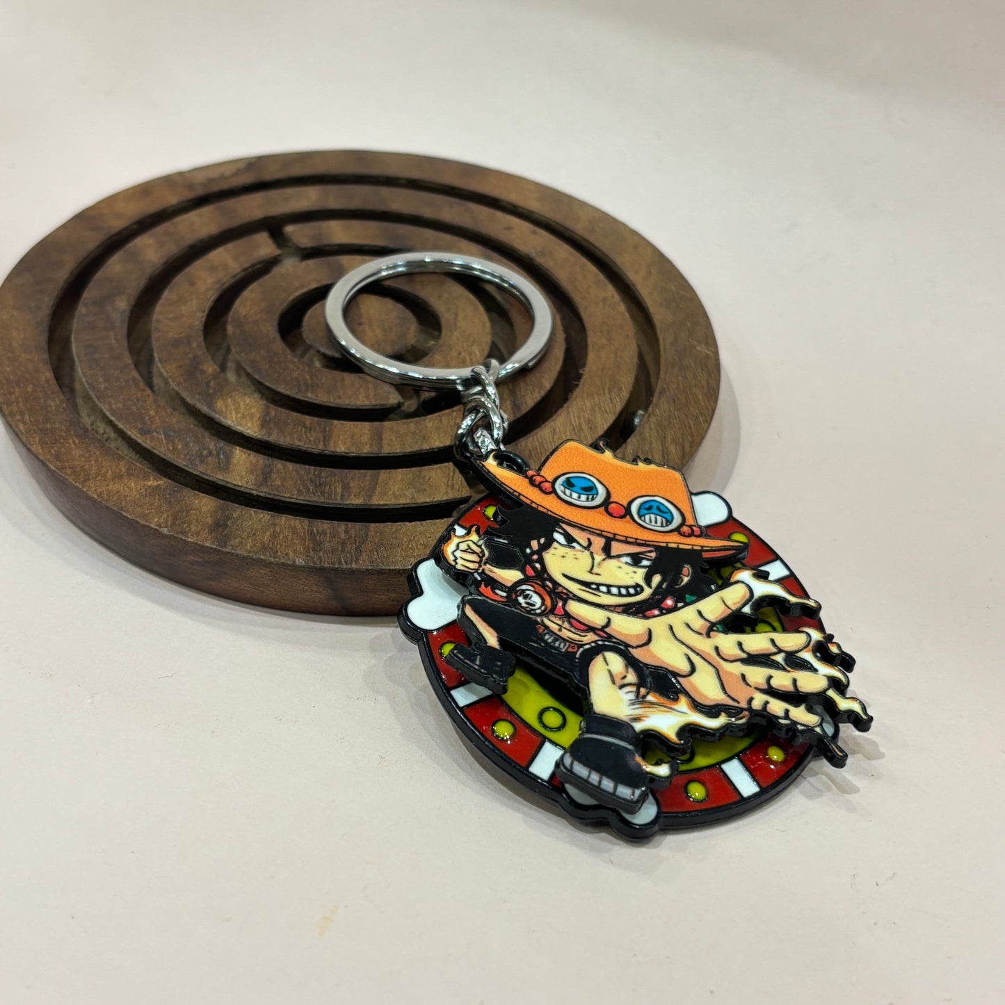 Ace Spinning Keychain