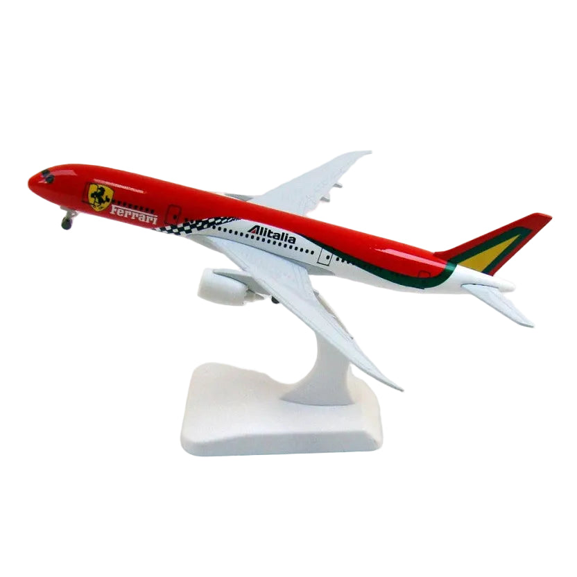 Alitalia Ferrari Boeing 777 1:200 Scale Diecast Airplane Model (20cm)