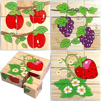 Wood Block Puzzles for Small Kids.