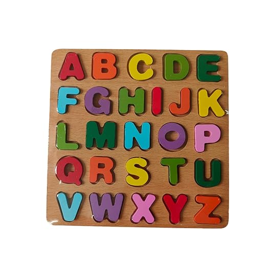 Wooden Capital Alphabet