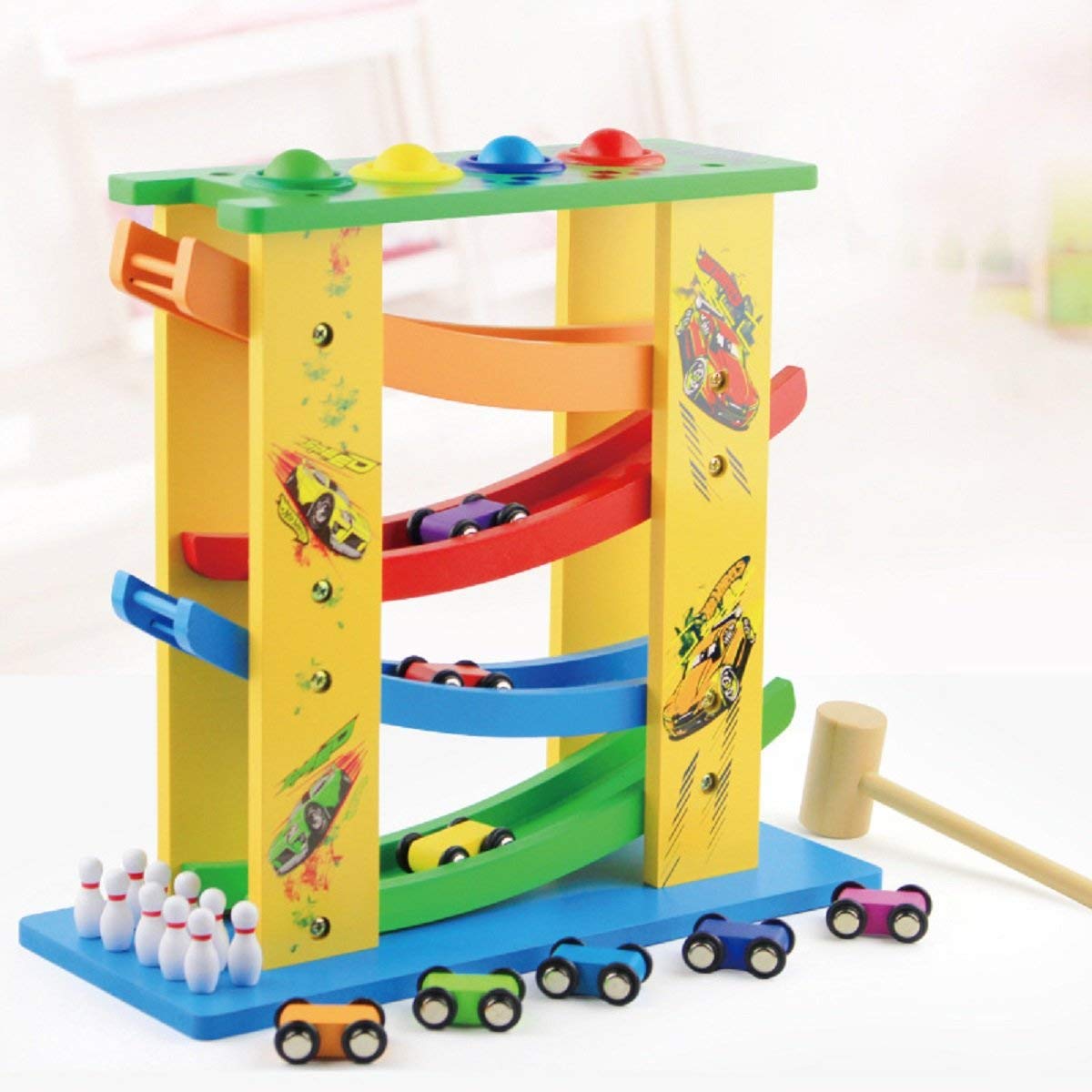 Wooden Giant Race Track Car Puzzle