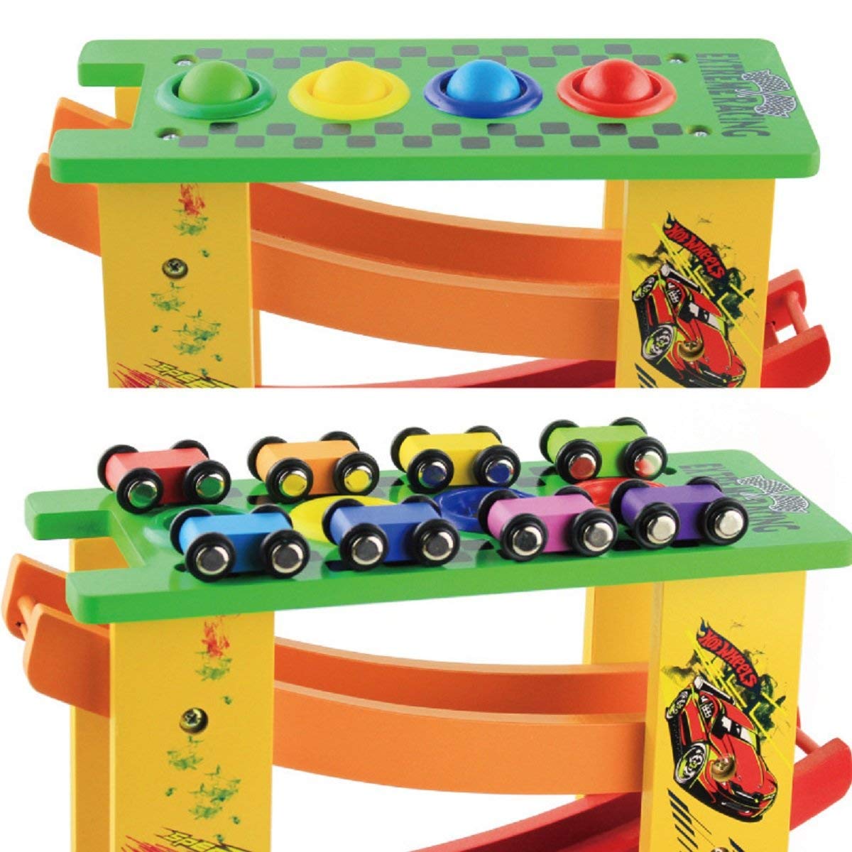 Wooden Giant Race Track Car Puzzle