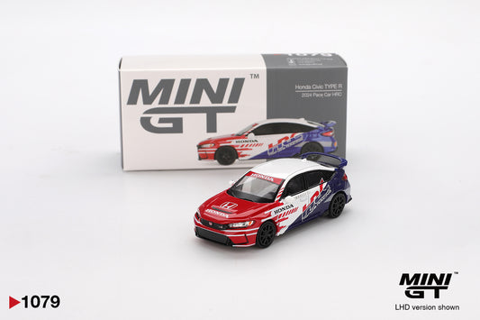 MiniGT 1:64 Honda Civic TYPE R 2024 Pace Car HRC Diecast Model