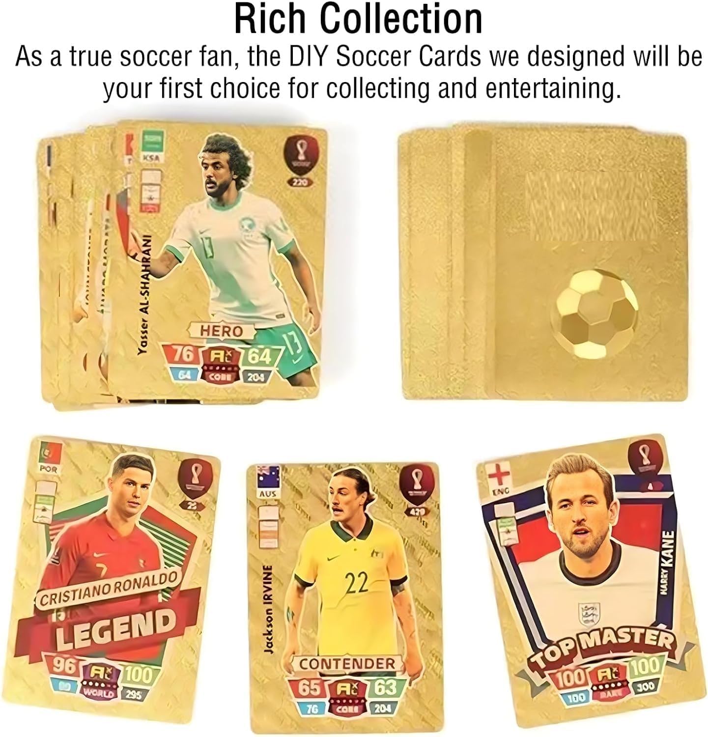 Football Star 55 Gold/Silver Cards