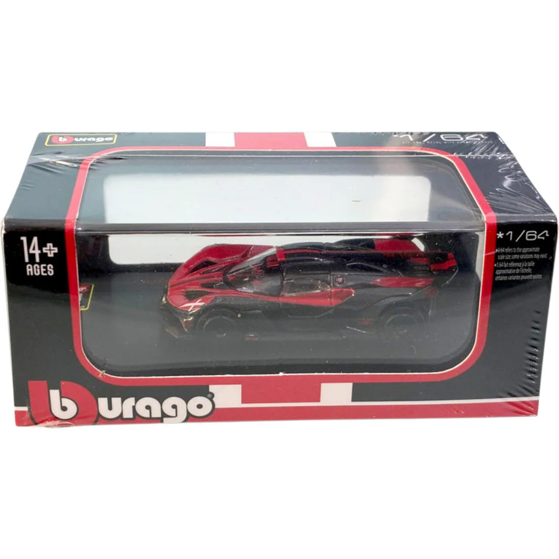 Bburago 1:64 Bugatti Bolide Red Diecast Car