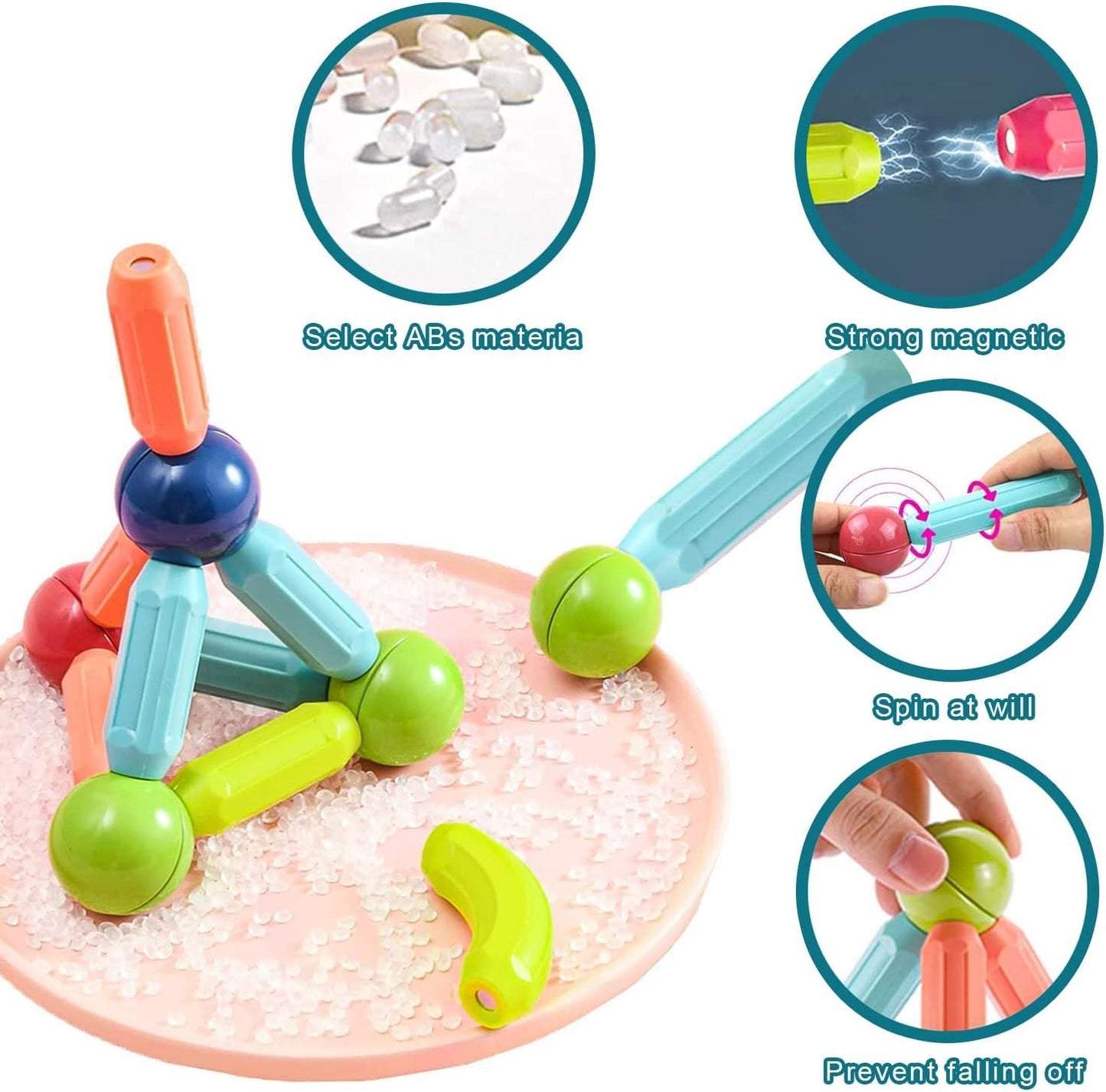 DIY STEM Magnetic Sticks 25pc