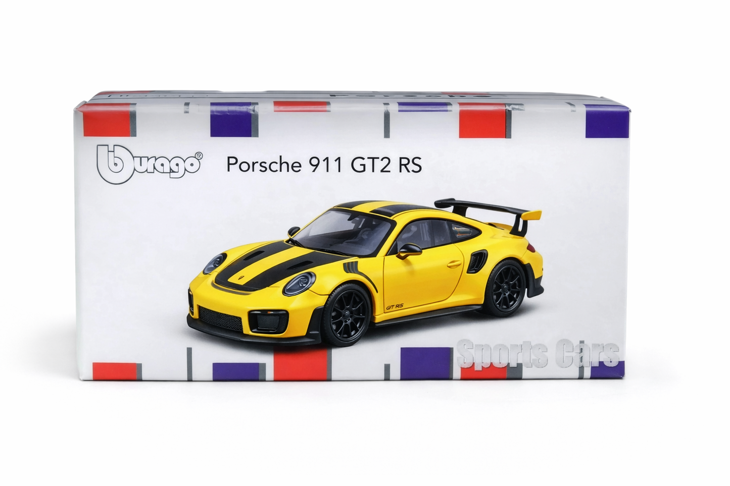 Porsche 911 GT2 RS Official 1:64 Scale Model Car by Bburago (Yellow)