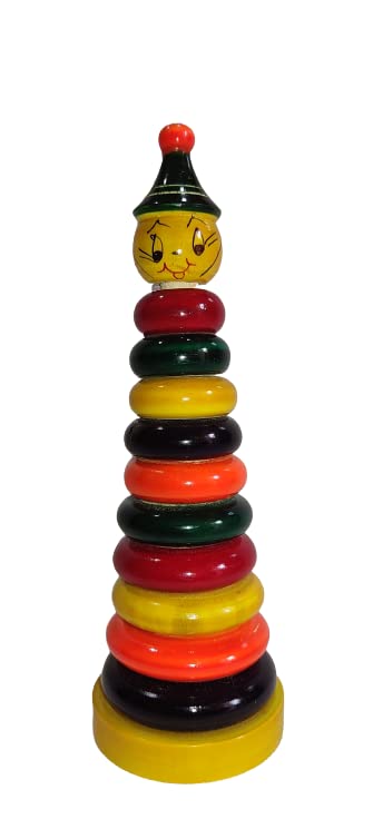 Wooden Joker Stacking/Counting Ring