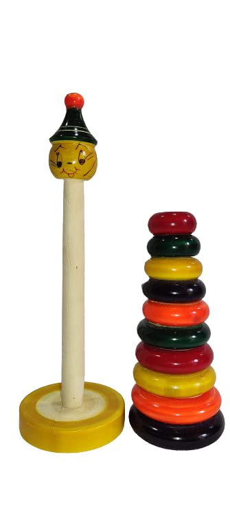 Wooden Joker Stacking/Counting Ring