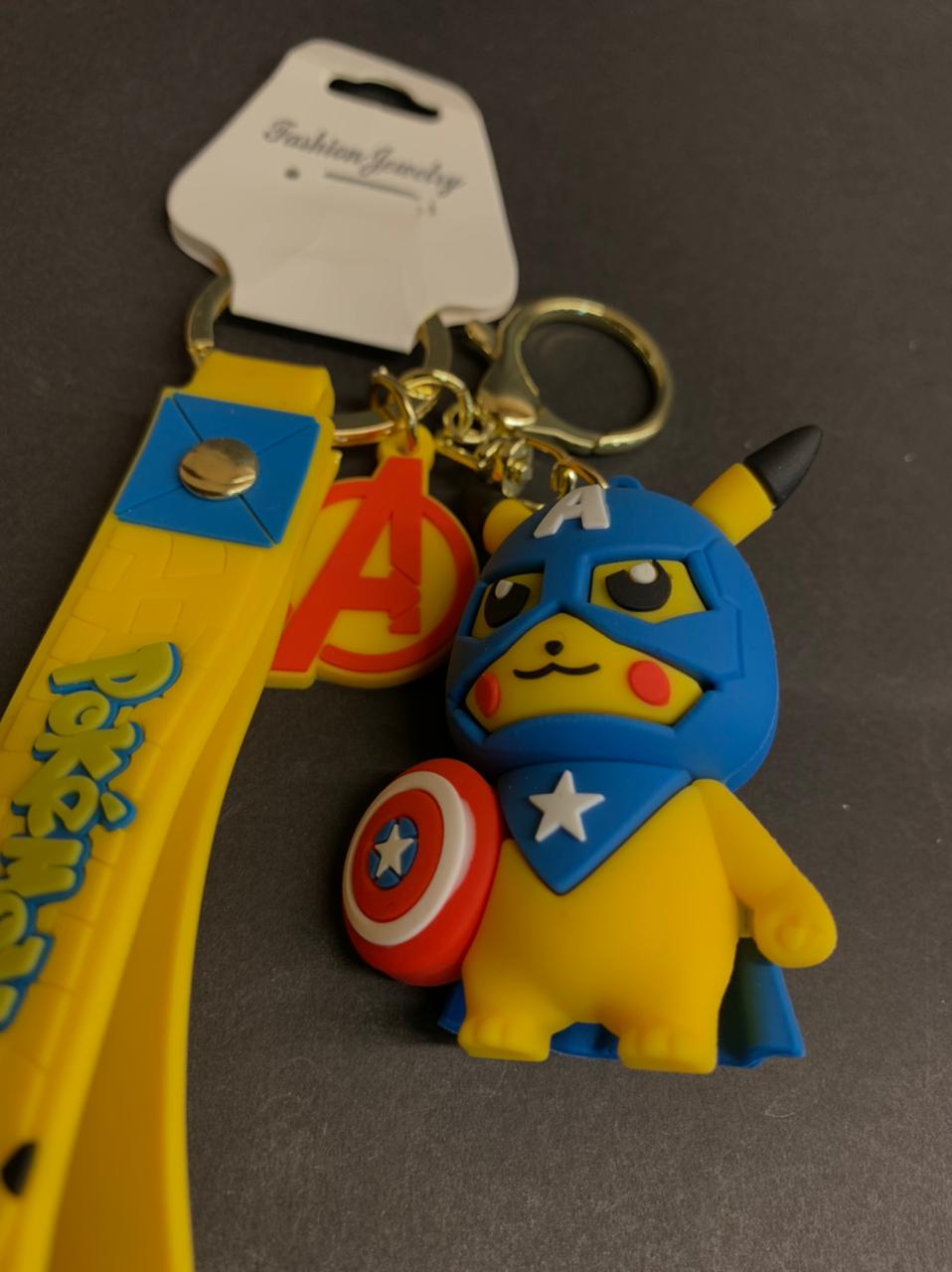 Pikachu Avengers Keychain