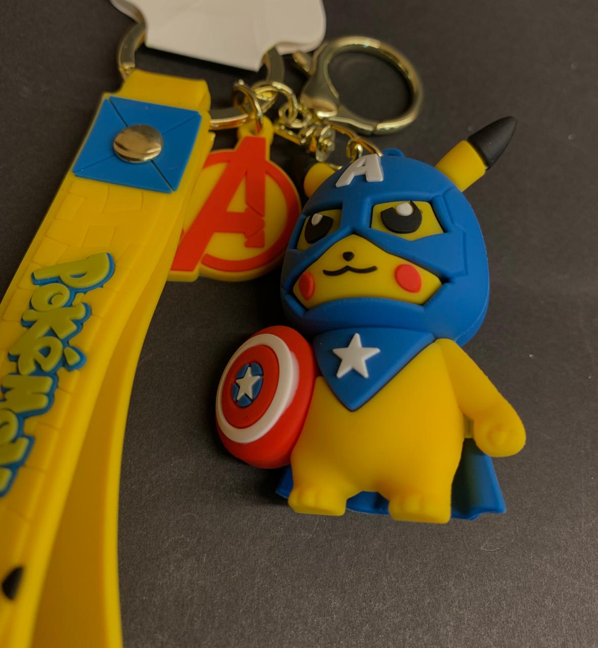 Pikachu Avengers Keychain