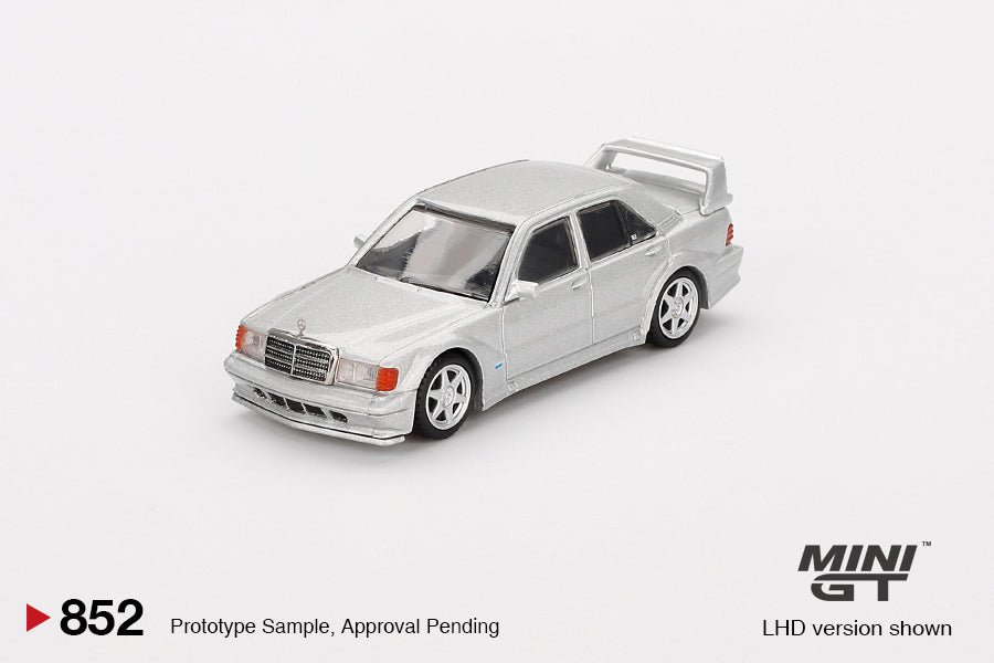 MiniGT 1:64 Mercedes-Benz 190E 2.5-16 Evolution II Astral Silver Diecast Model