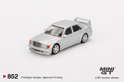 MiniGT 1:64 Mercedes-Benz 190E 2.5-16 Evolution II Astral Silver Diecast Model