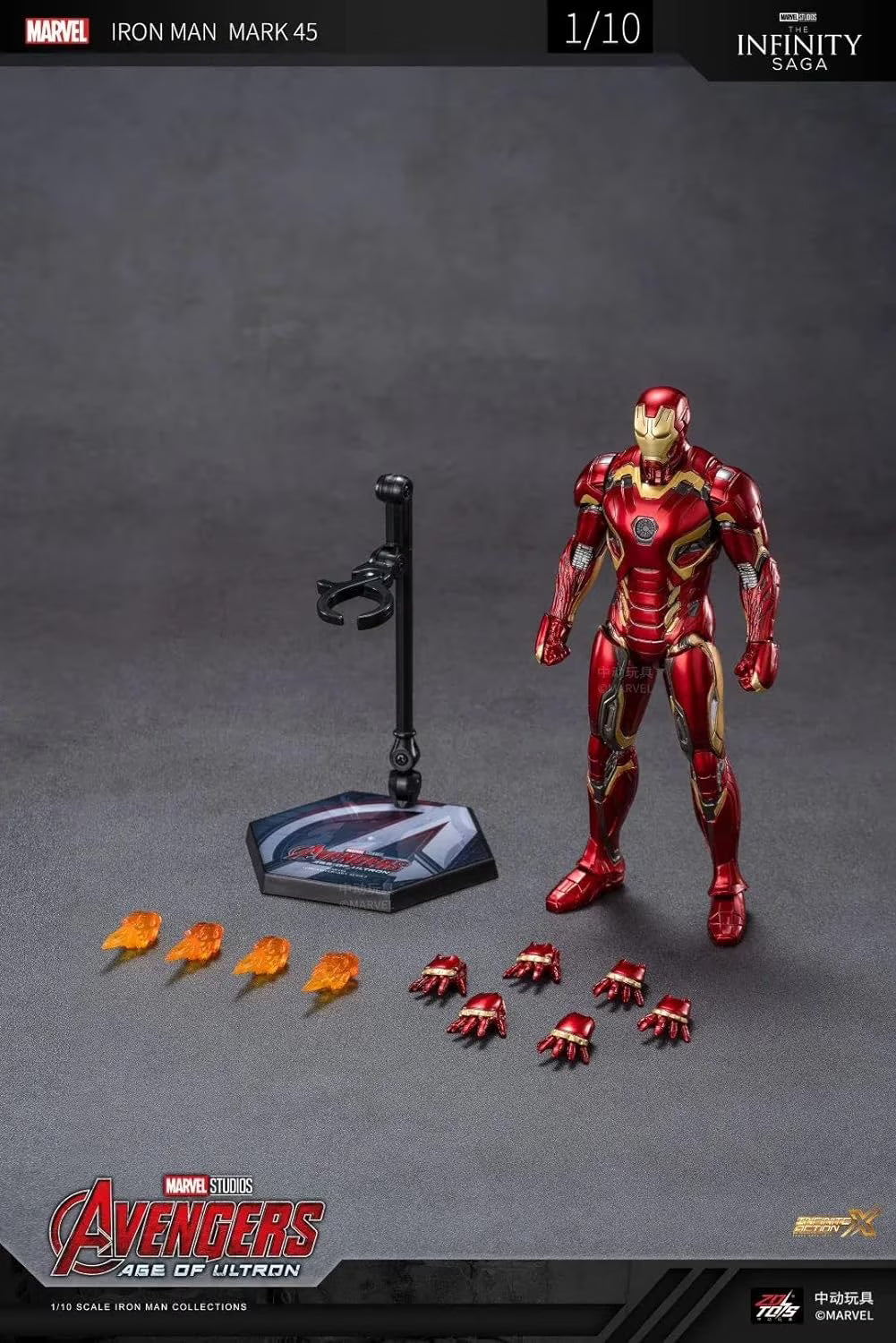ZD Toys Iron Man Mark 45 Action Figure (Avengers: Age of Ultron)