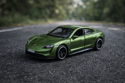 Porsche Taycan Turbo S Official 1:64 Scale Model Car by Bburago