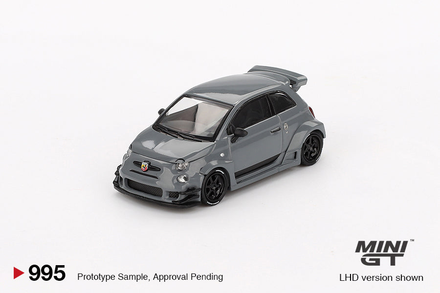 MiniGT 1:64 Abarth 595 LB-WORKS x Abas Works Grey Diecast Model