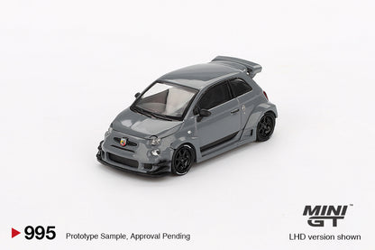 MiniGT 1:64 Abarth 595 LB-WORKS x Abas Works Grey Diecast Model