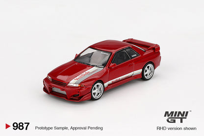 MiniGT 1:64 Nissan Skyline GT-R (R32) VeilSide Combat C-I Gem Red Diecast Model