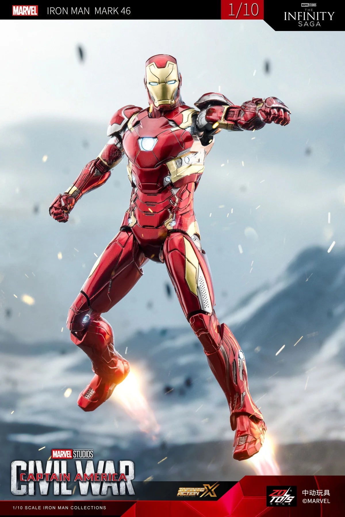 ZD Toys Iron Man Mark 46 Action Figure (Captain America: Civil War)