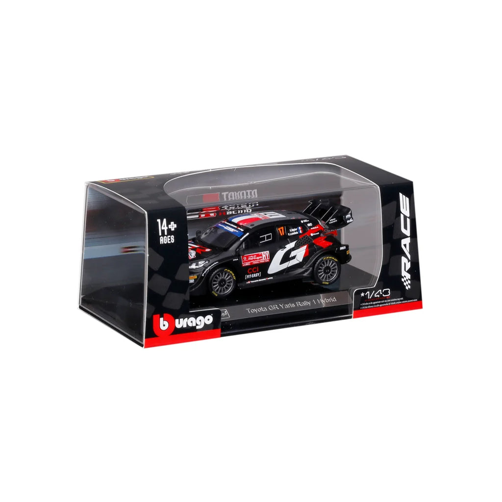 Bburago Toyota GR Yaris Rally 1 Hybrid #17 1:43 Scale Diecast Model