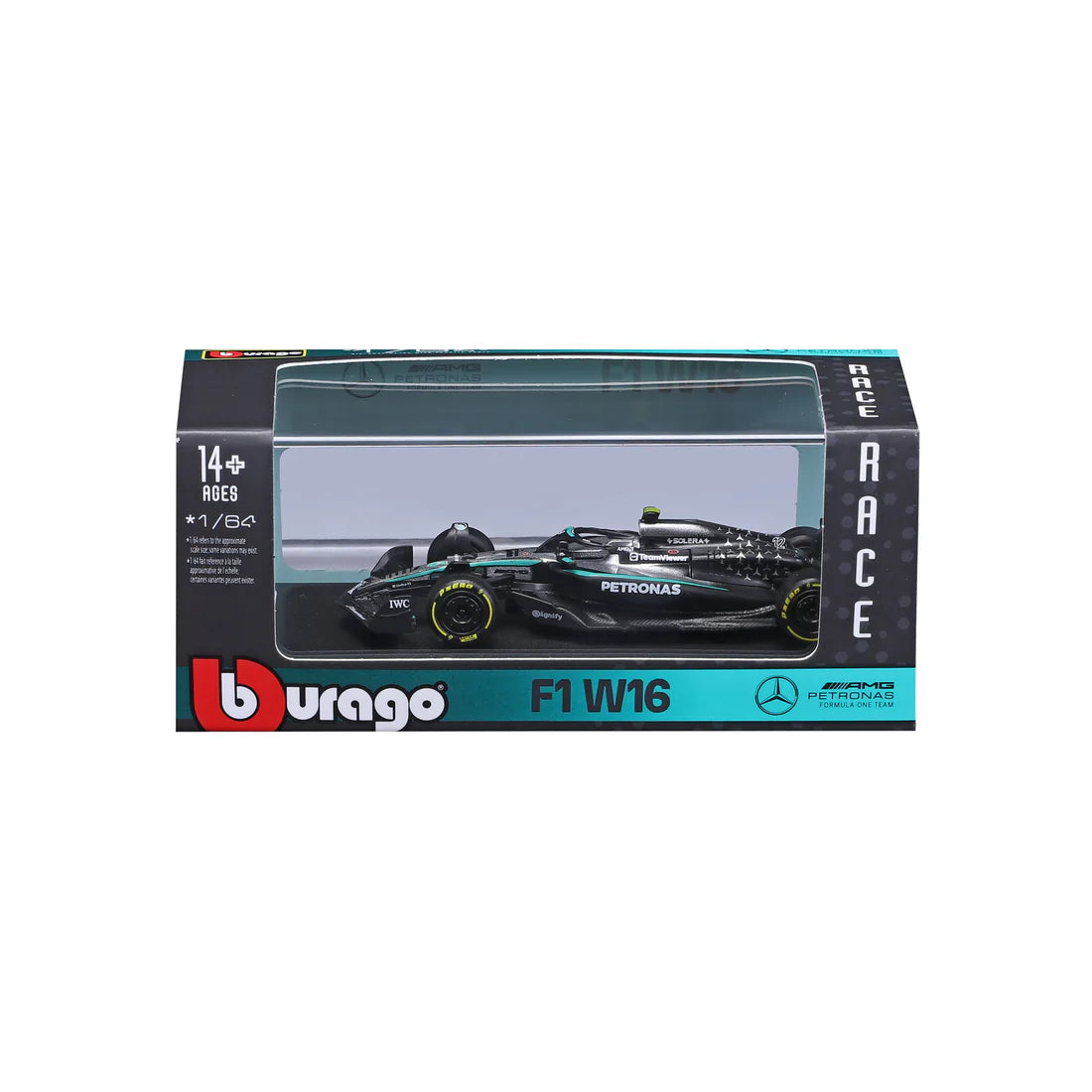 Bburago 1:64 Mercedes-AMG F1 W16 Diecast Model
