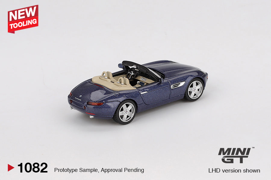 MiniGT 1:64 BMW Z8 Alpina Alpine Blue Diecast Model