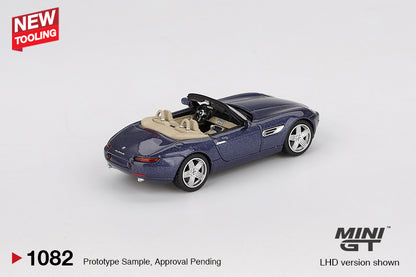 MiniGT 1:64 BMW Z8 Alpina Alpine Blue Diecast Model