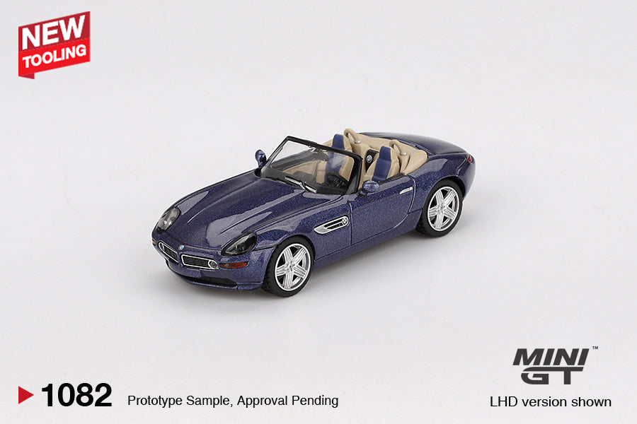 MiniGT 1:64 BMW Z8 Alpina Alpine Blue Diecast Model