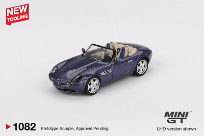 MiniGT 1:64 BMW Z8 Alpina Alpine Blue Diecast Model