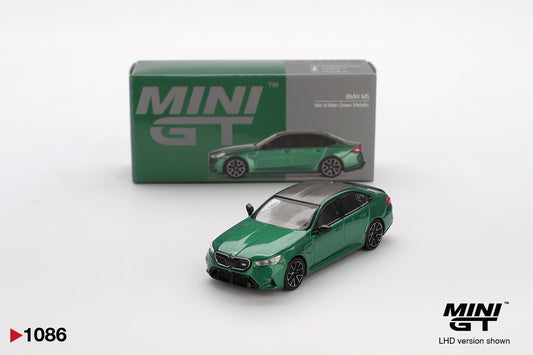 MiniGT 1:64 BMW M5 Isle of Man Green Metallic Diecast Model