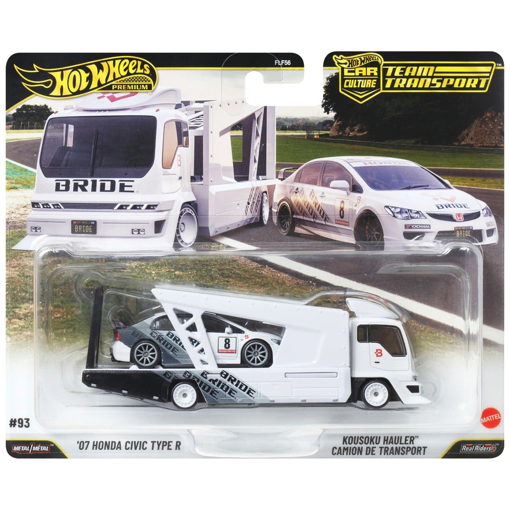 Hot Wheels Team Transport '07 Honda Civic Type R & Kousoku Hauler
