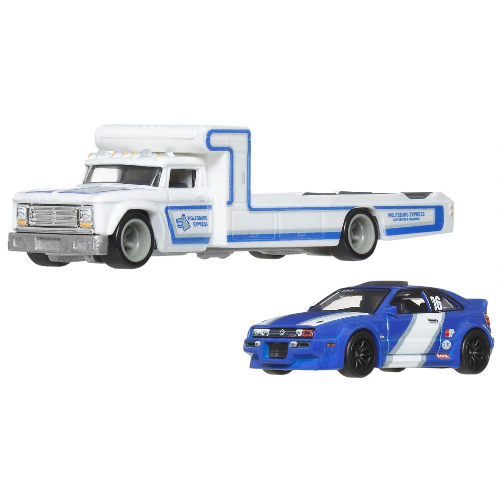 Hot Wheels Team Transport Volkswagen Corrado VR6 & Retro Rig