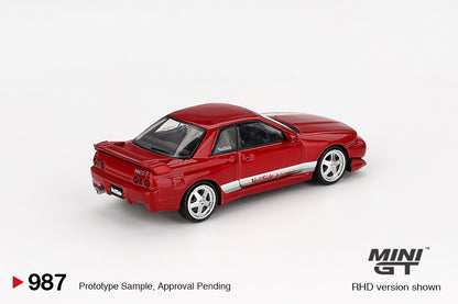 MiniGT 1:64 Nissan Skyline GT-R (R32) VeilSide Combat C-I Gem Red Diecast Model