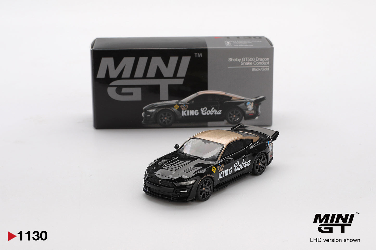 MiniGT 1:64 Shelby GT500 Dragon Snake Concept Black/Gold Diecast Model