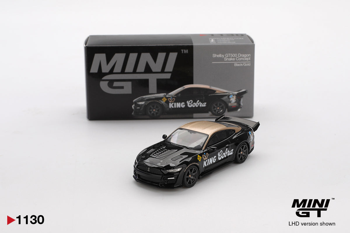 MiniGT 1:64 Shelby GT500 Dragon Snake Concept Black/Gold Diecast Model