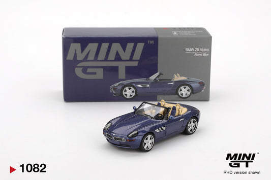 MiniGT 1:64 BMW Z8 Alpina Alpine Blue Diecast Model