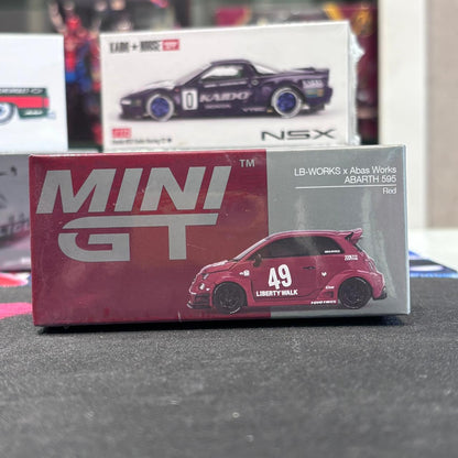 MiniGT 1:64 LB-WORKS x Abas Works ABARTH 595 Red Diecast Model