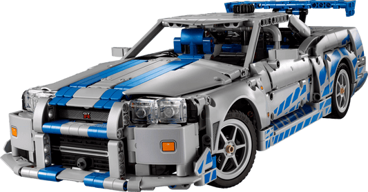 Lego Technic 2 Fast 2 Furious Nissan Skyline GT-R (R34) Race Car Model Kit