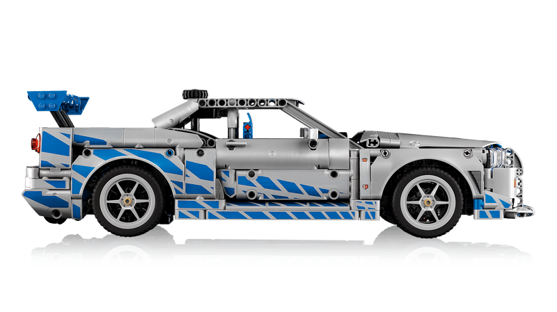 Lego Technic 2 Fast 2 Furious Nissan Skyline GT-R (R34) Race Car Model Kit