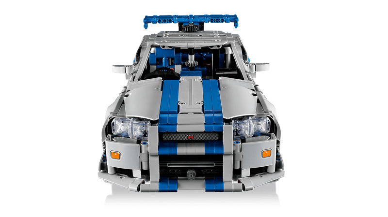 Lego Technic 2 Fast 2 Furious Nissan Skyline GT-R (R34) Race Car Model Kit