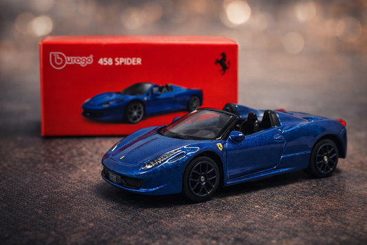 Ferrari 458 Spider Official 1:64 Scale Model Car by Bburago